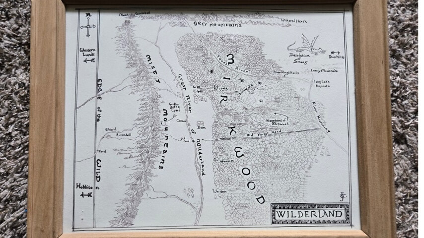 Hobbit map (Photo: William Hughes)